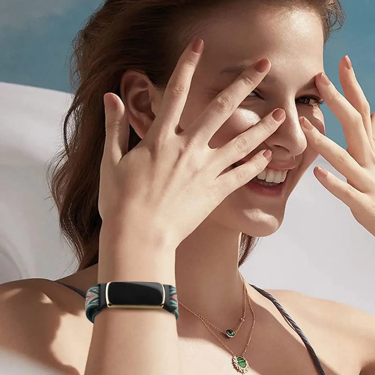 Fitbit Luxe Nylon Band - Durable, Soft, Breathable Design