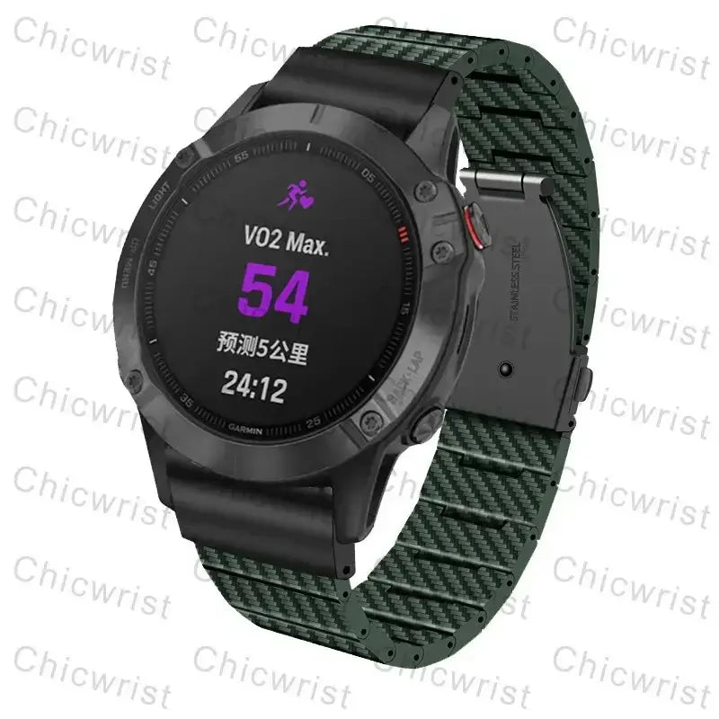 Garmin Carbon Fiber Band - Durable QuickFit Strap