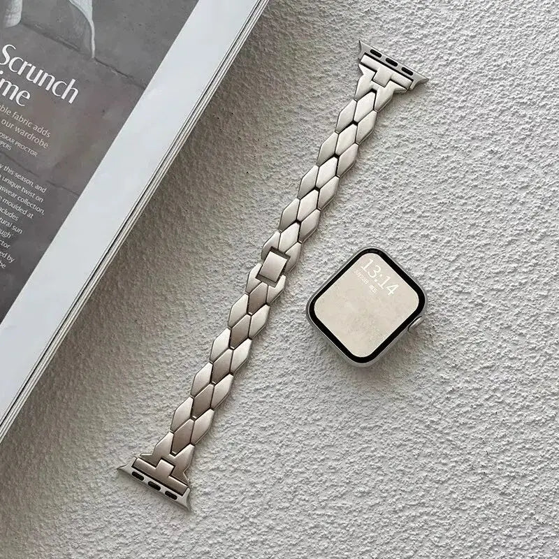 Apple Watch Stainless Steel Band - Sleek Luxury Strap