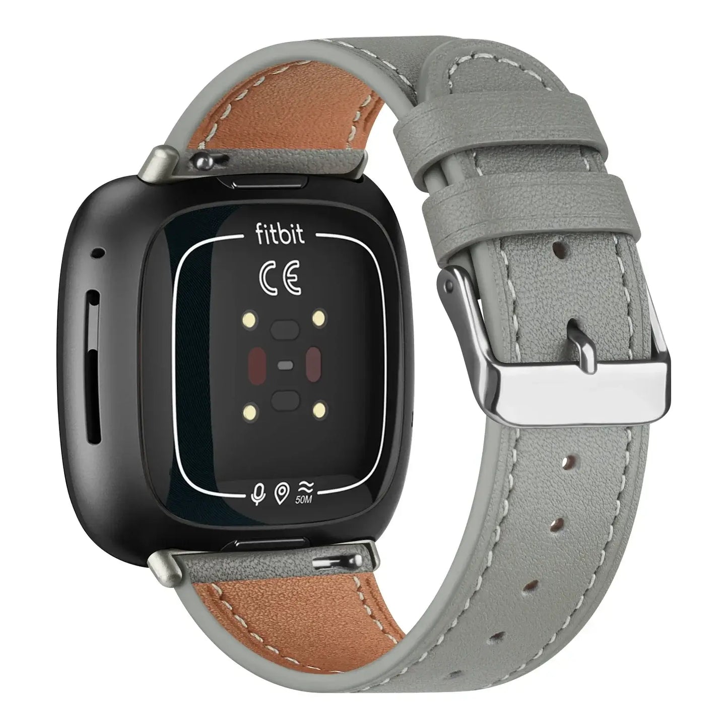 Fitbit Versa & Sense Leather Band - Premium Classic Design