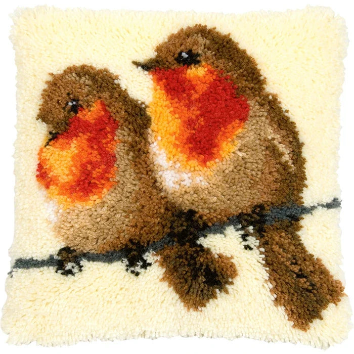 Birds Pillow Latch hook kit