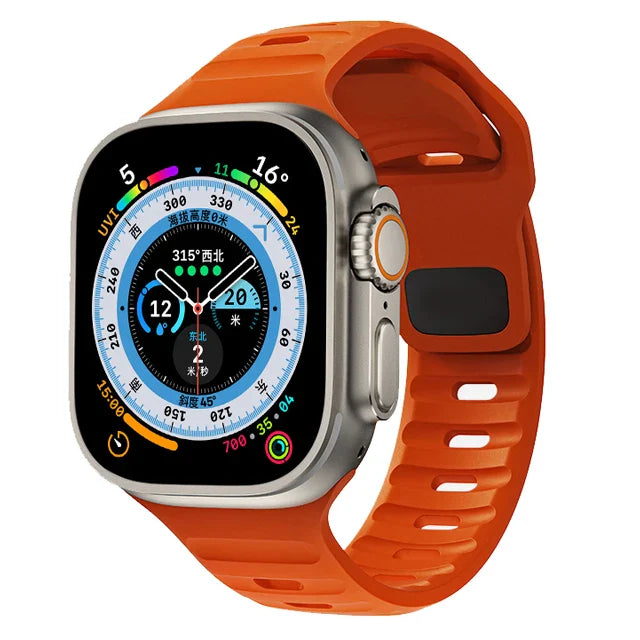 Apple Watch Silicone Strap - Waterproof, Sporty, Flexible