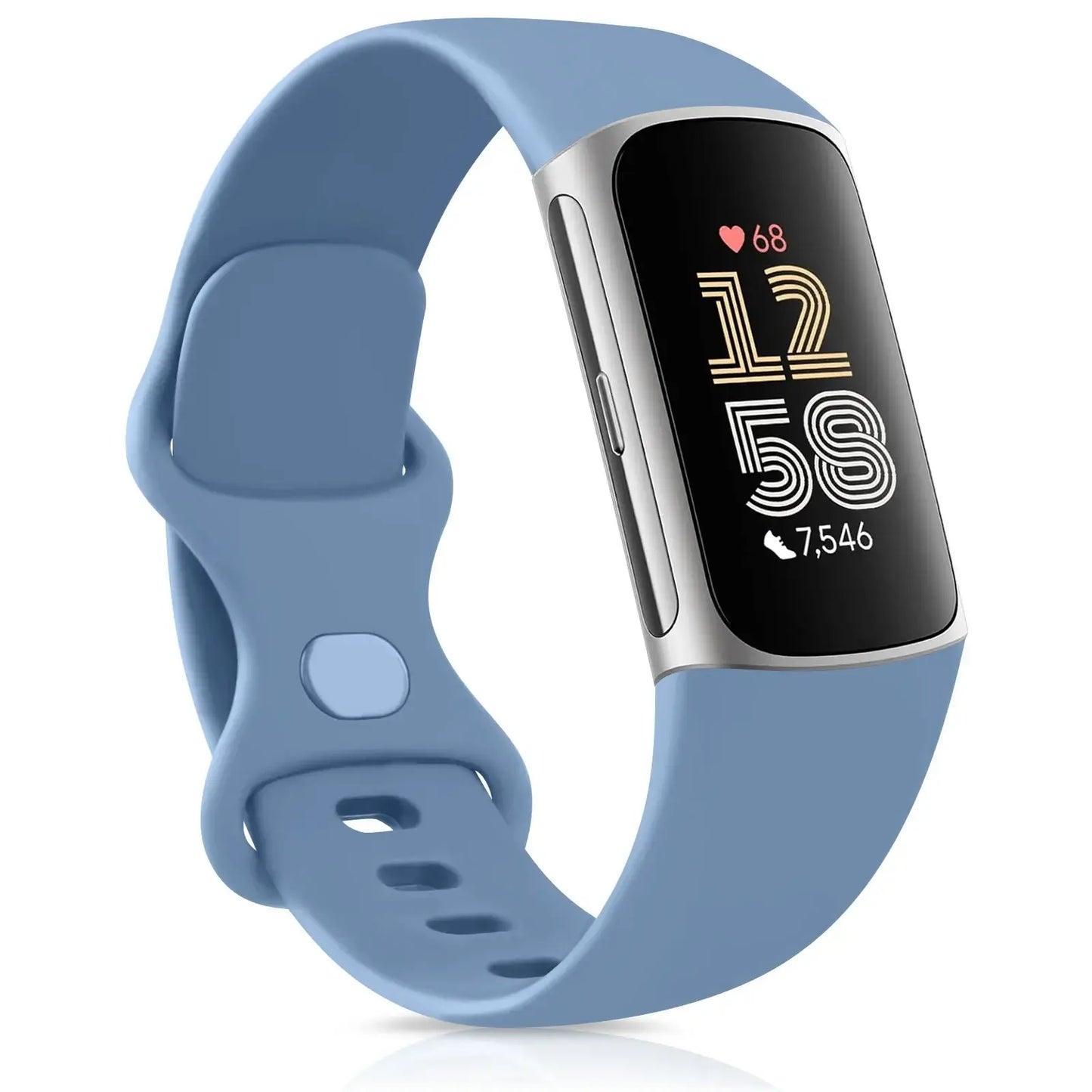 Fitbit Charge 5 6 Silicone Band - Comfortable Stylish Design