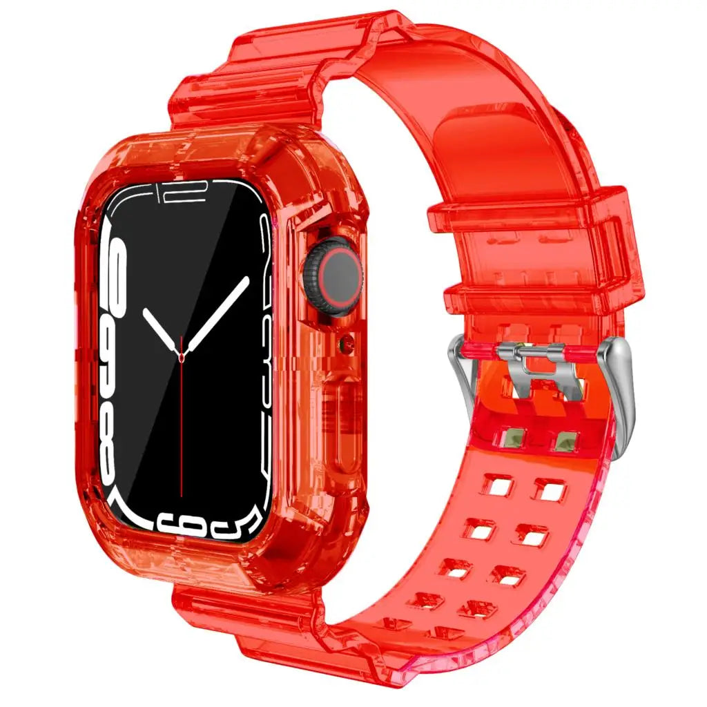 Apple Watch Soft Silicone Strap - Transparent Comfortable Fit