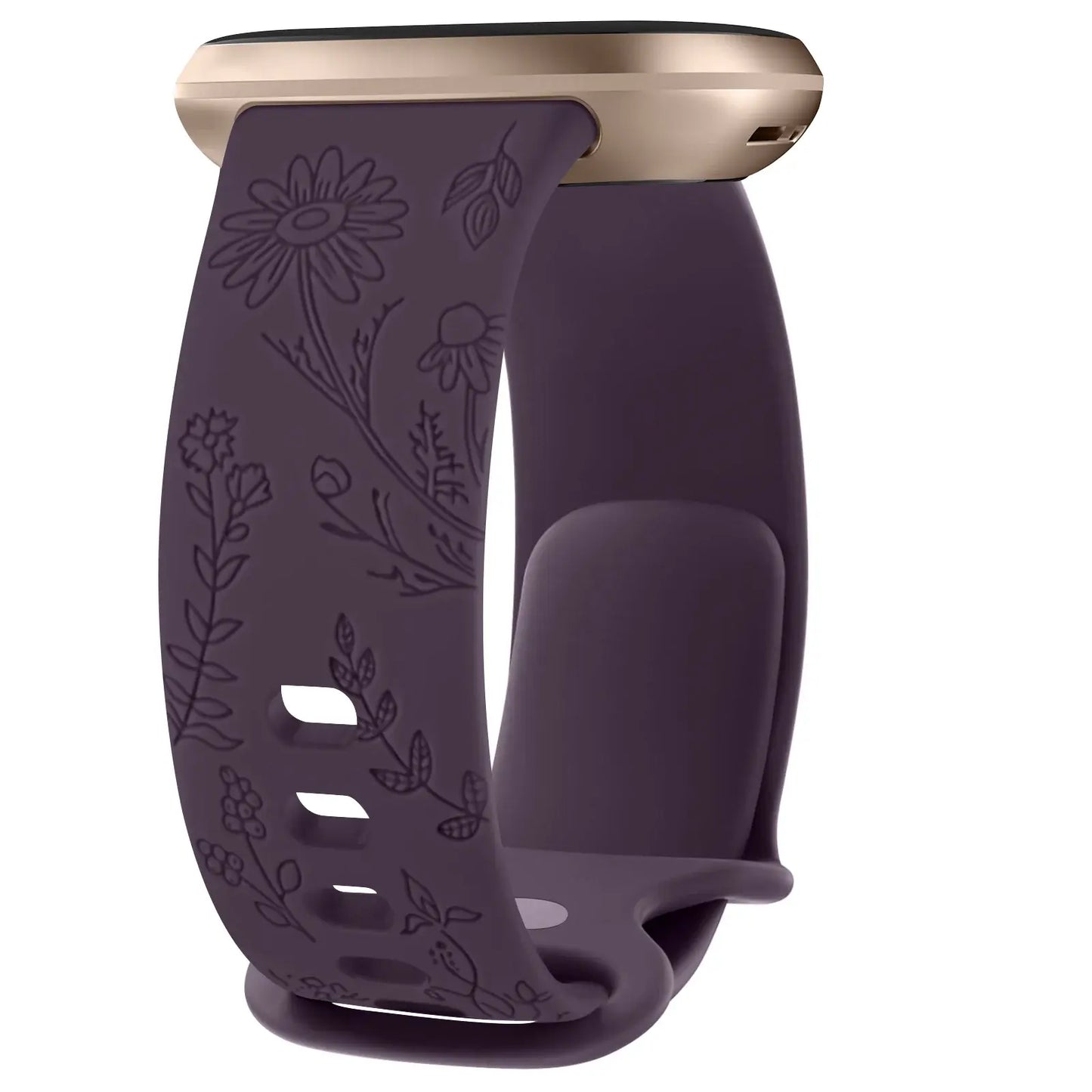 Fitbit Versa & Sense Silicone Band - Durable Floral Design