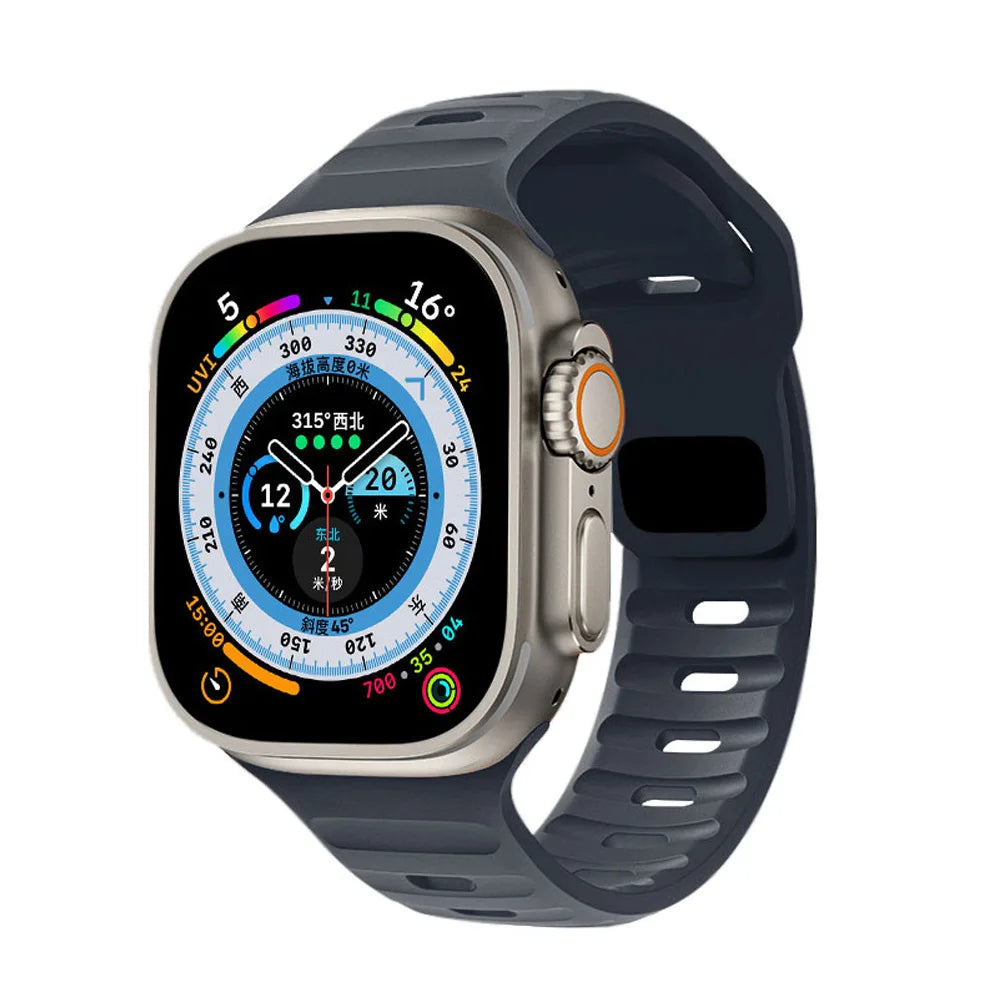 Apple Watch Silicone Strap - Waterproof, Sporty, Flexible