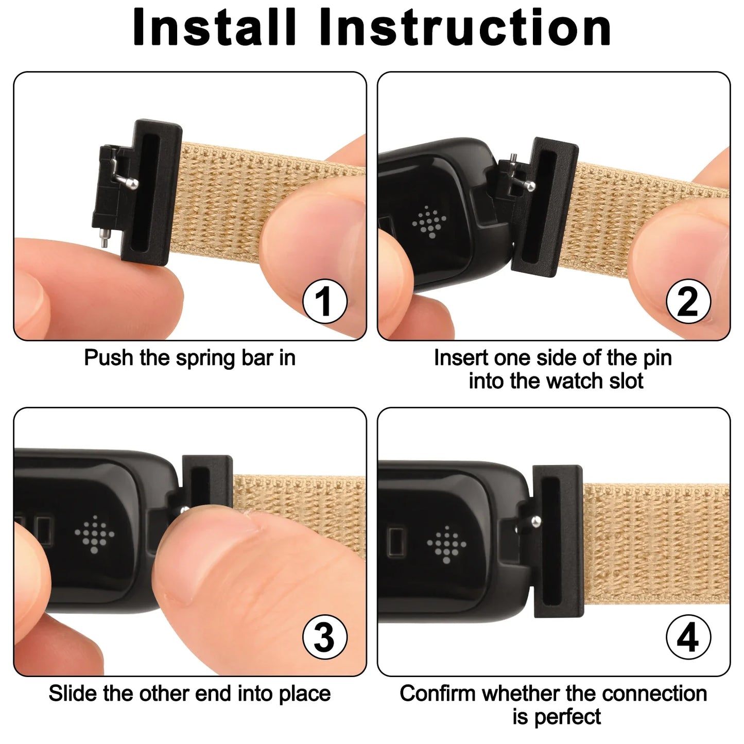 Fitbit Inspire 3 Nylon Strap - Comfortable Sport Band