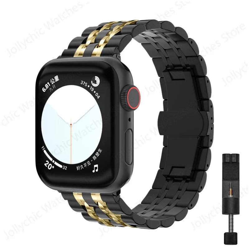 Apple Watch Stainless Steel Band - Elegant, Durable Design