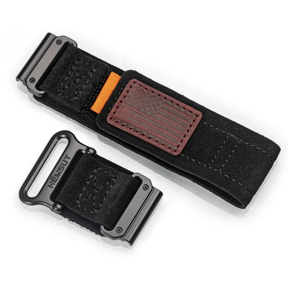 Garmin QuickFit 20/22/26mm Leather Hook-and-Loop Band