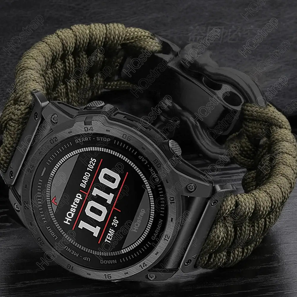 Garmin Braided Nylon Strap - QuickFit Durable Design