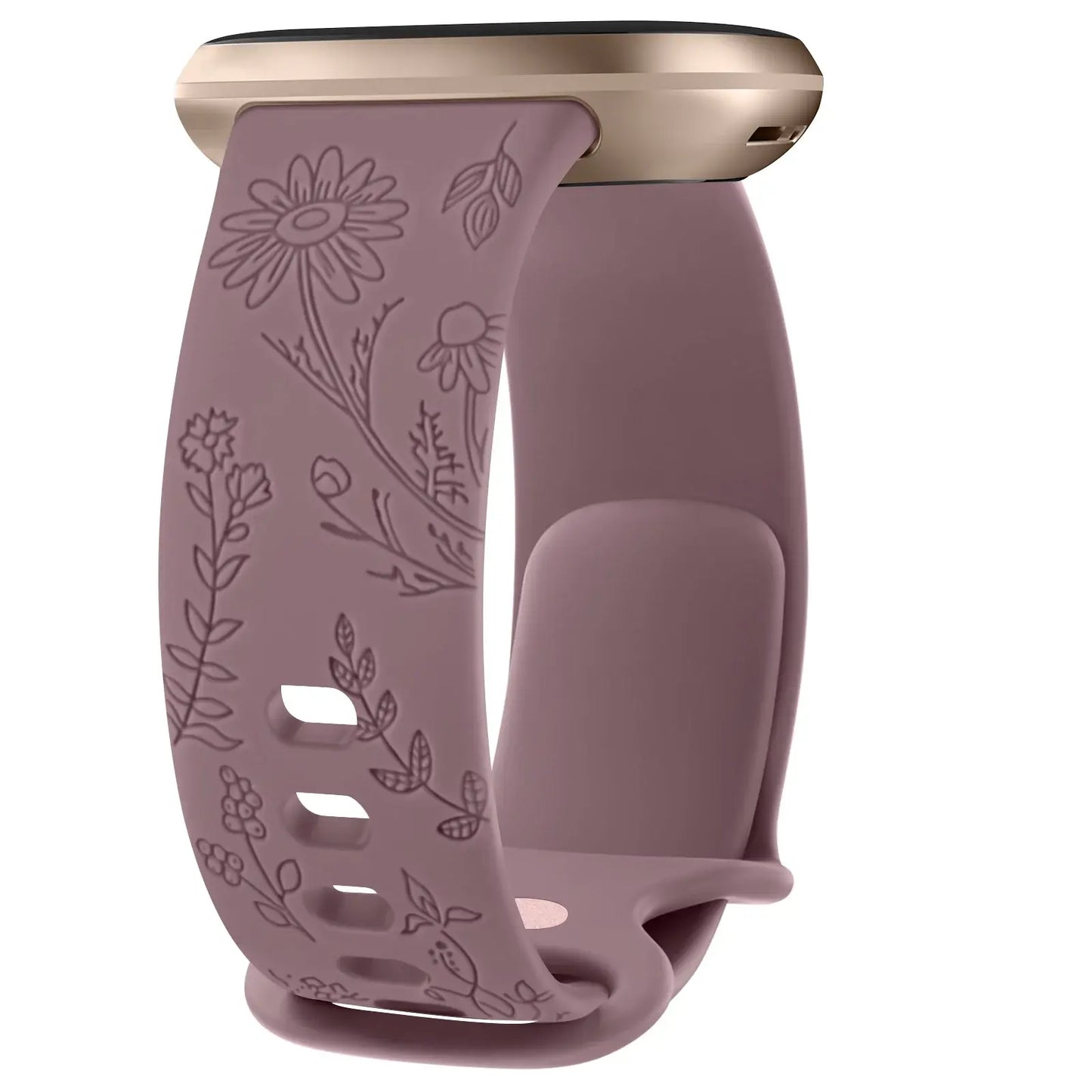 Fitbit Versa & Sense Silicone Band - Durable Floral Design