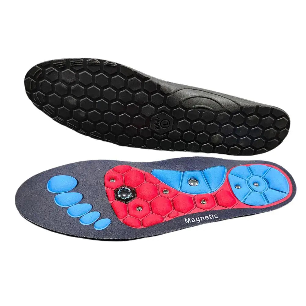 1 Pair High-end Acupressure Foot Insoles for Men Women Orthopedic Gel Magnetic Shoe Inserts Magnet Technology Support Insole