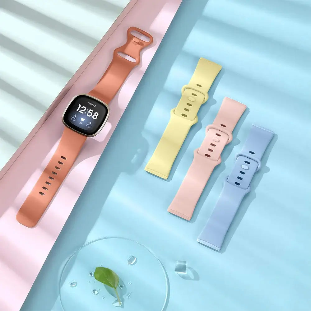 Fitbit Versa & Sense Silicone Band - Durable Stylish Straps