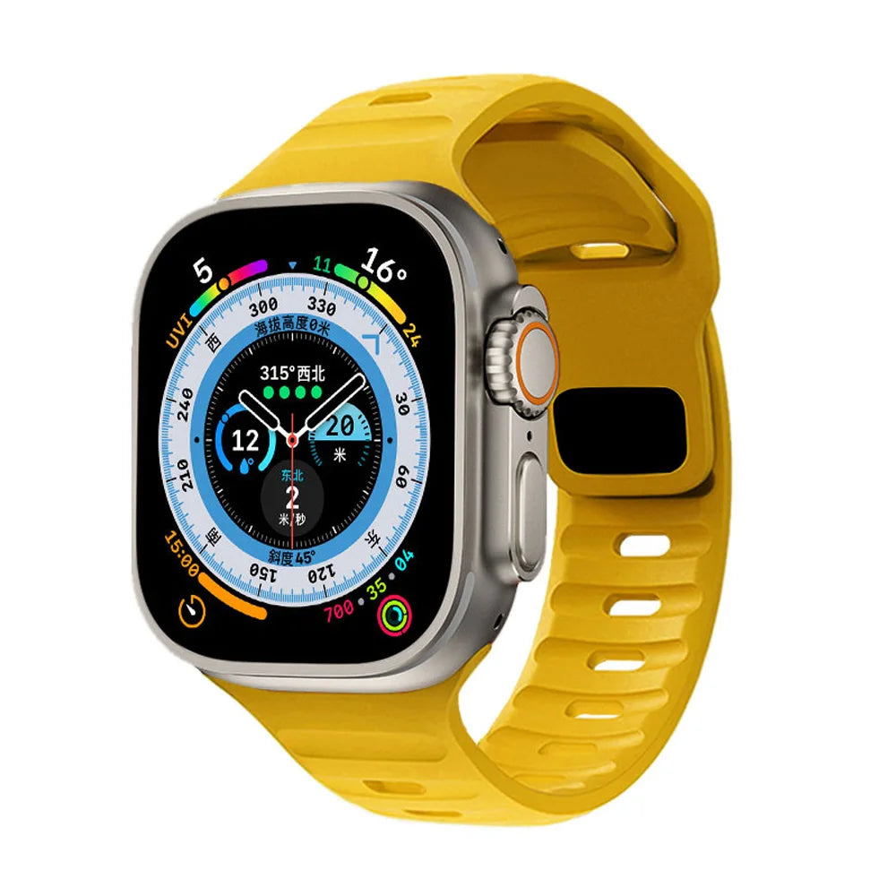 Apple Watch Silicone Strap - Waterproof, Sporty, Flexible