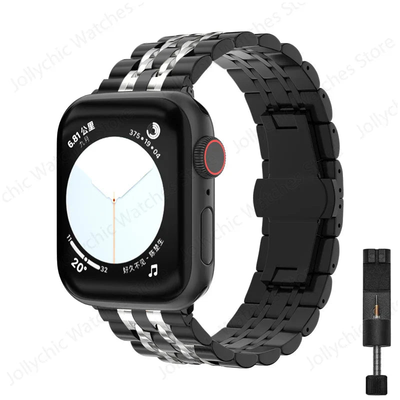 Apple Watch Stainless Steel Band - Elegant, Durable Design