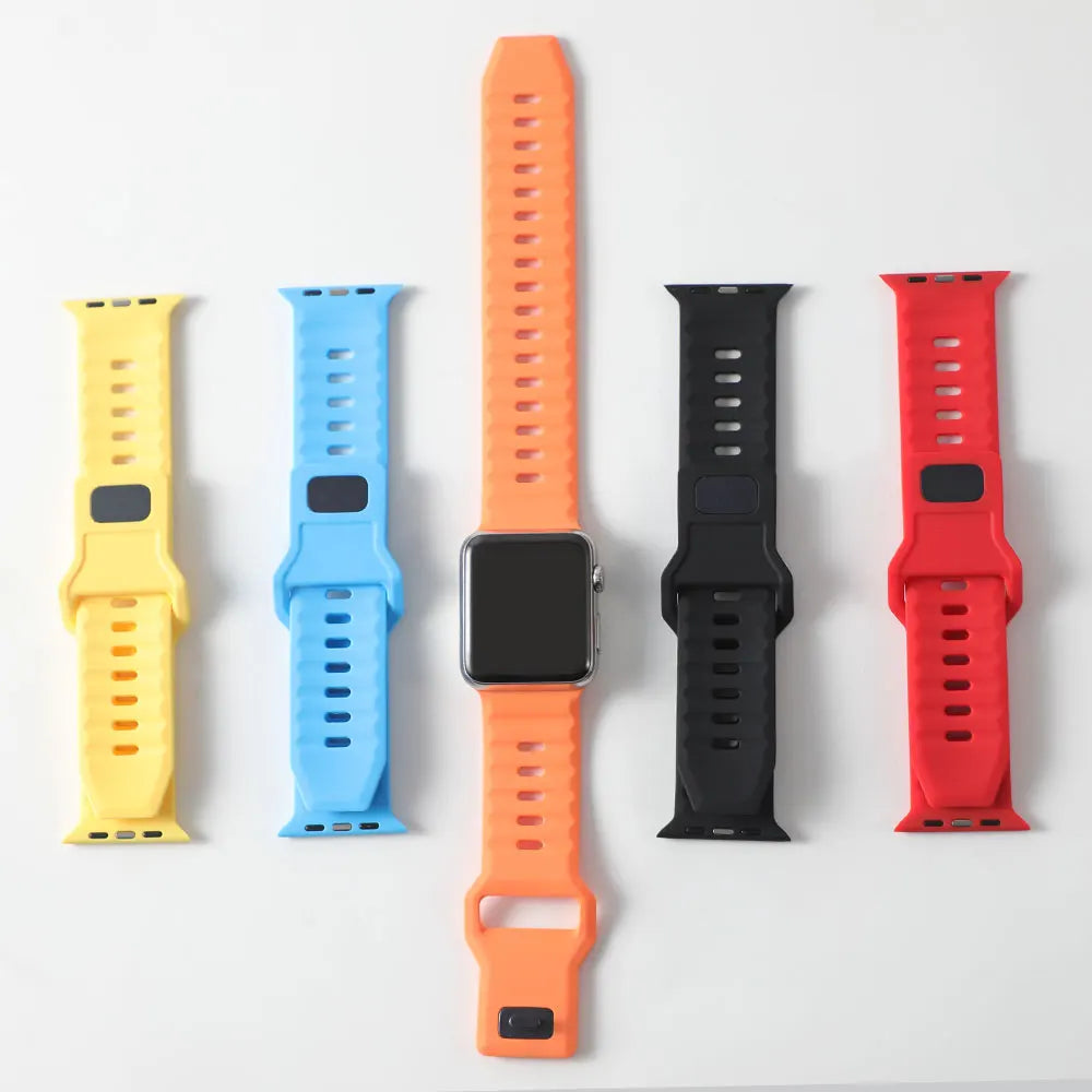 Apple Watch Silicone Strap - Waterproof, Sporty, Flexible