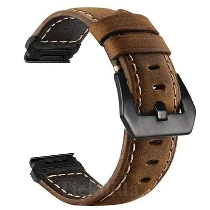 Garmin Leather Band - Soft, Comfortable, QuickFit Design