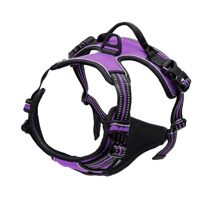 Reflective Fit: Adjustable Dog Harness for All Sizes