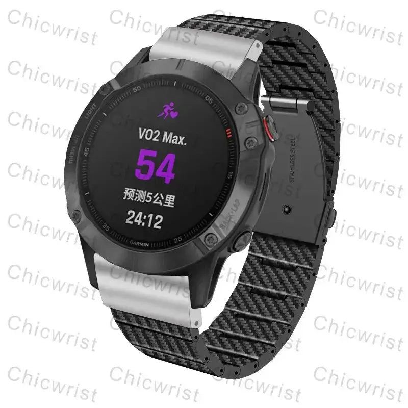 Garmin Carbon Fiber Band - Durable QuickFit Strap