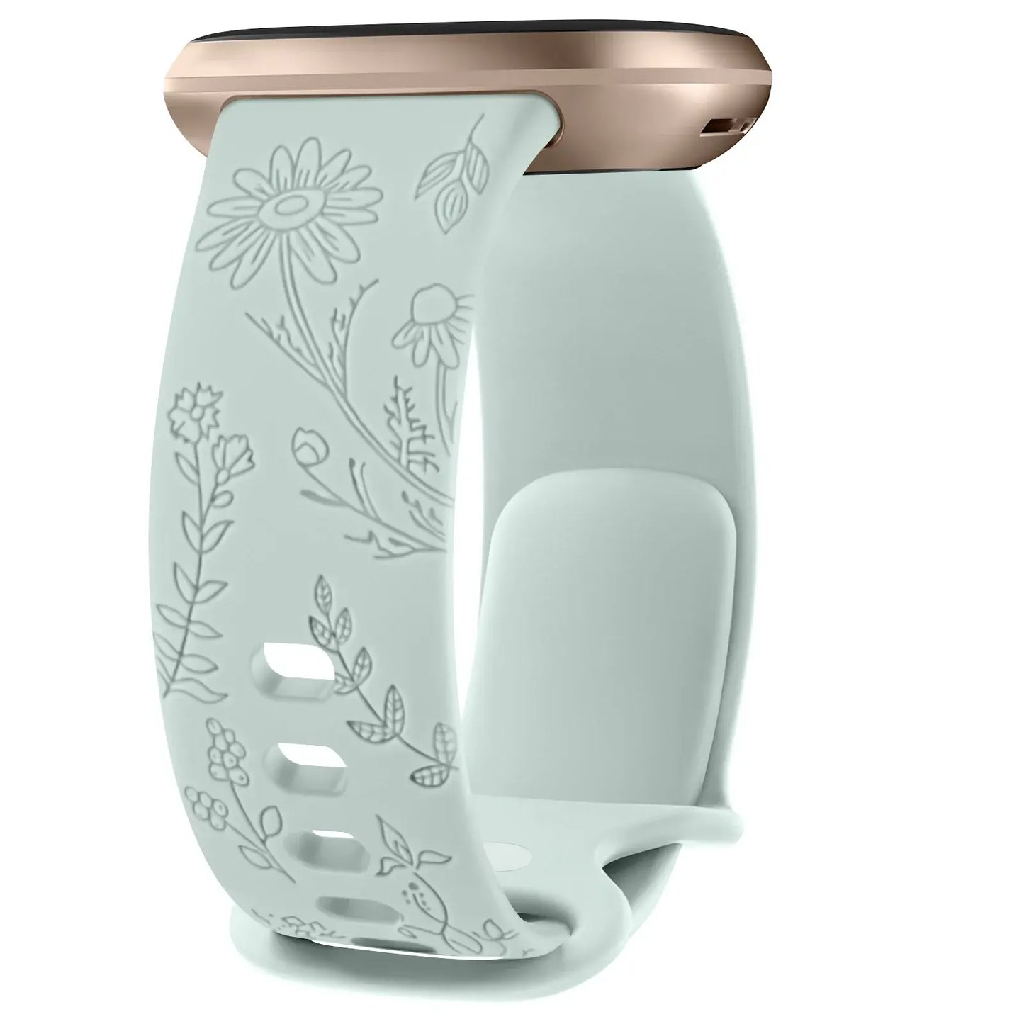 Fitbit Versa & Sense Silicone Band - Durable Floral Design