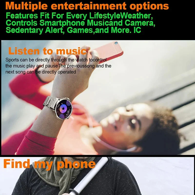 2024New For Huawei Xiaomi GPS Track Smart Watch Men 1.85-Inch Ultra HD AMOLED Screen 710 Mah Battery Bluetooth Call SmartWatches