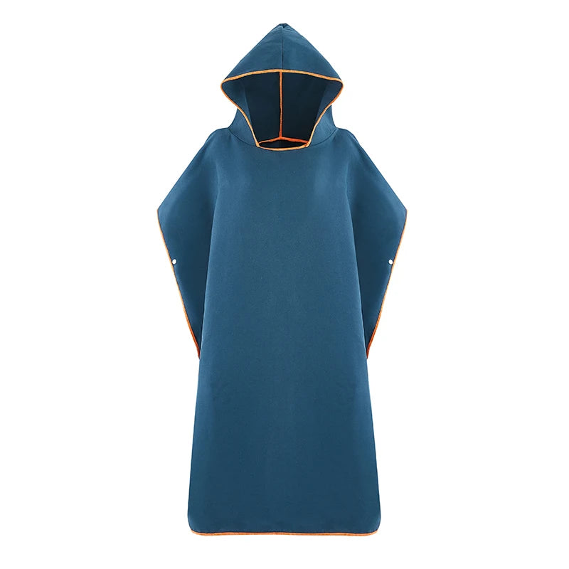 8 Style Microfiber Quick Dry Wetsuit Changing Robe Poncho Hooded Towel Cape for Men Women Swim Beach Travel Poncho Travel Towels
