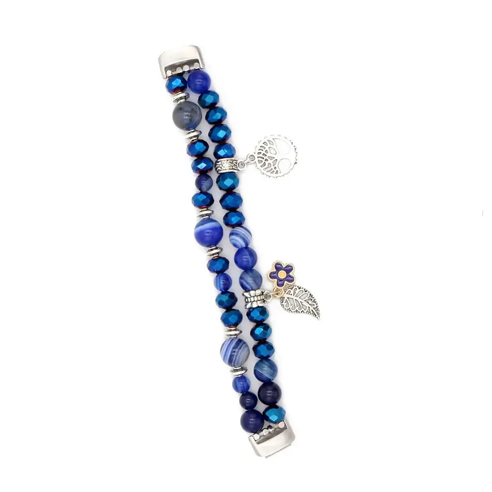 Fitbit Inspire 3 Beaded Elastic Band – Stylish Stretch Bracelet Strap