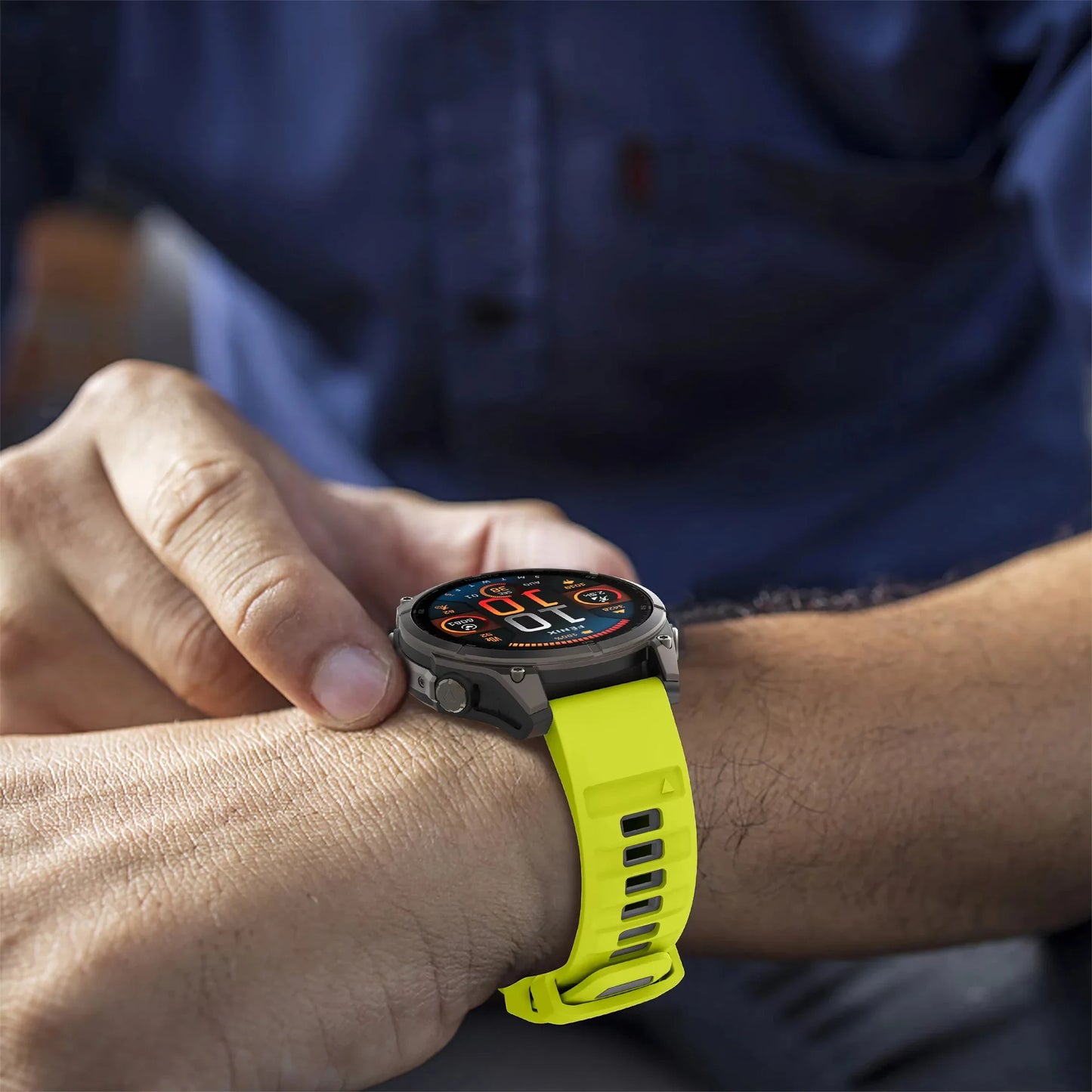 Garmin Silicone Strap - Soft Flexible Comfortable Band