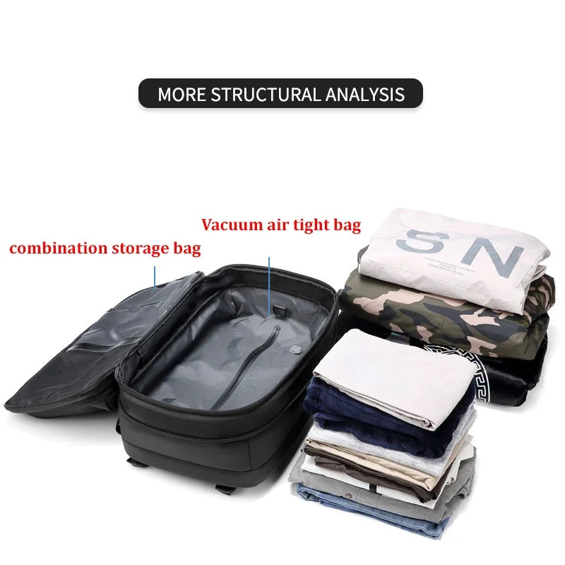 17" Laptop Travel Backpack for Men, Large Capacity, Business & School