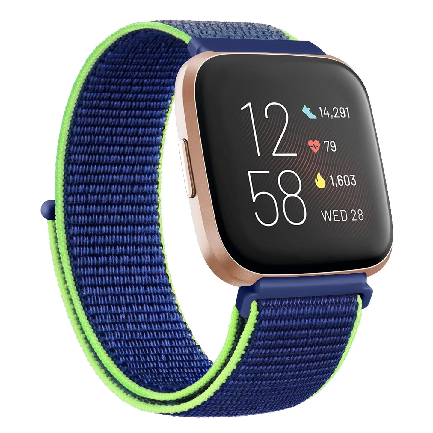 Nylon Velcro Fitbit Versa & Sense Bands