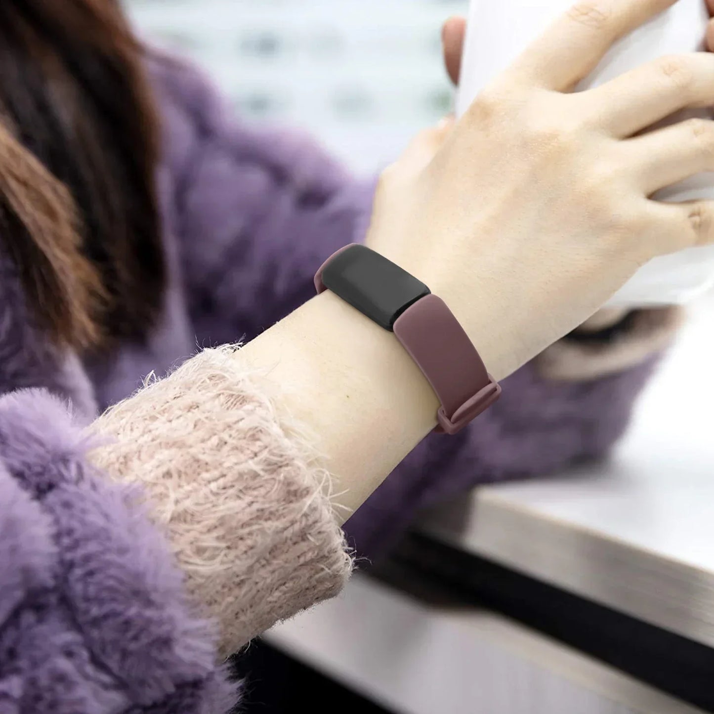 Fitbit Inspire 3, 2, 1, HR, Silicone Band - Soft Waterproof Strap