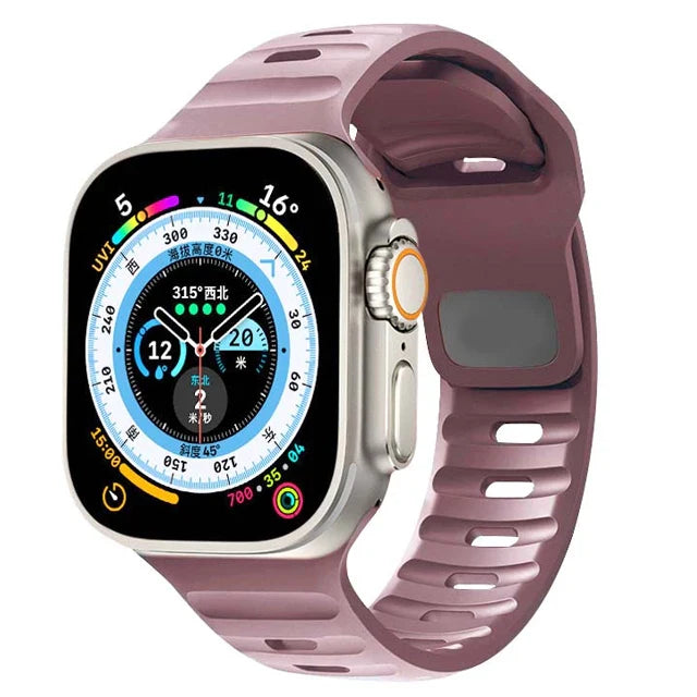Apple Watch Silicone Strap - Waterproof, Sporty, Flexible