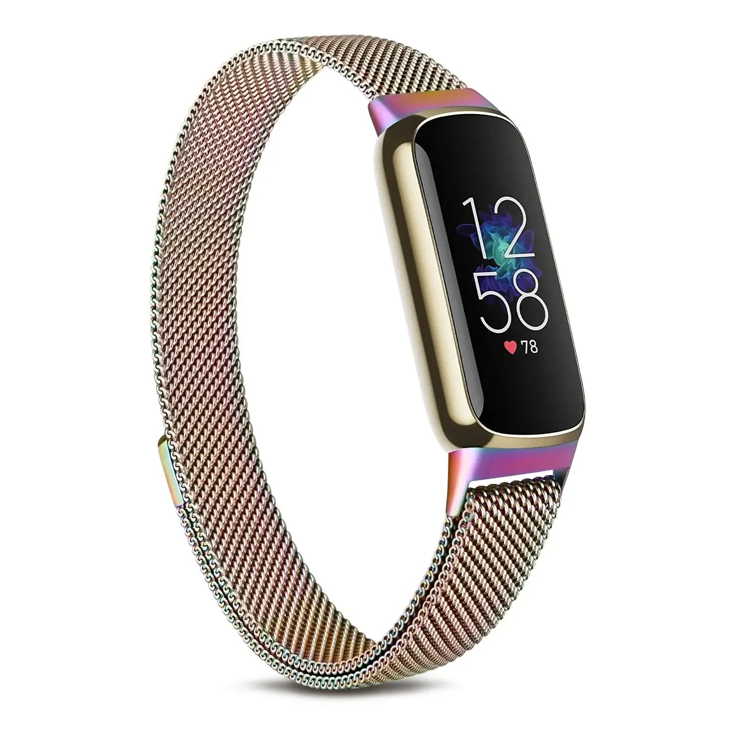 Fitbit Luxe Steel Magnetic Band - Elegant Mesh Design