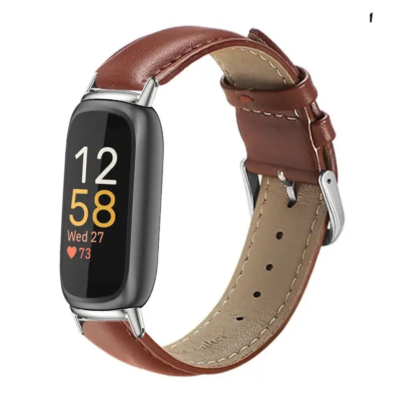 Fitbit Inspire 3, 2, 1, HR Leather Band - Genuine Strap