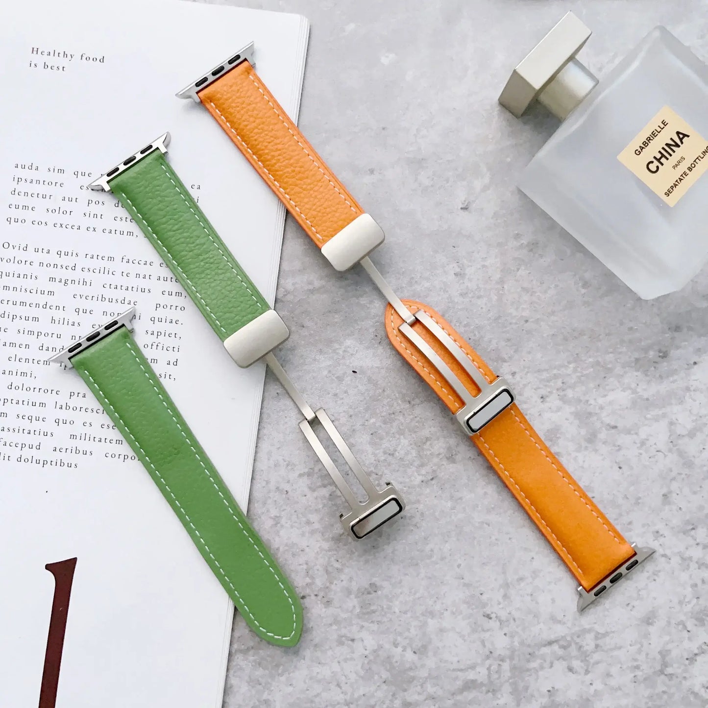Apple Watch Leather Band - Premium Stylish Strap with Buckle