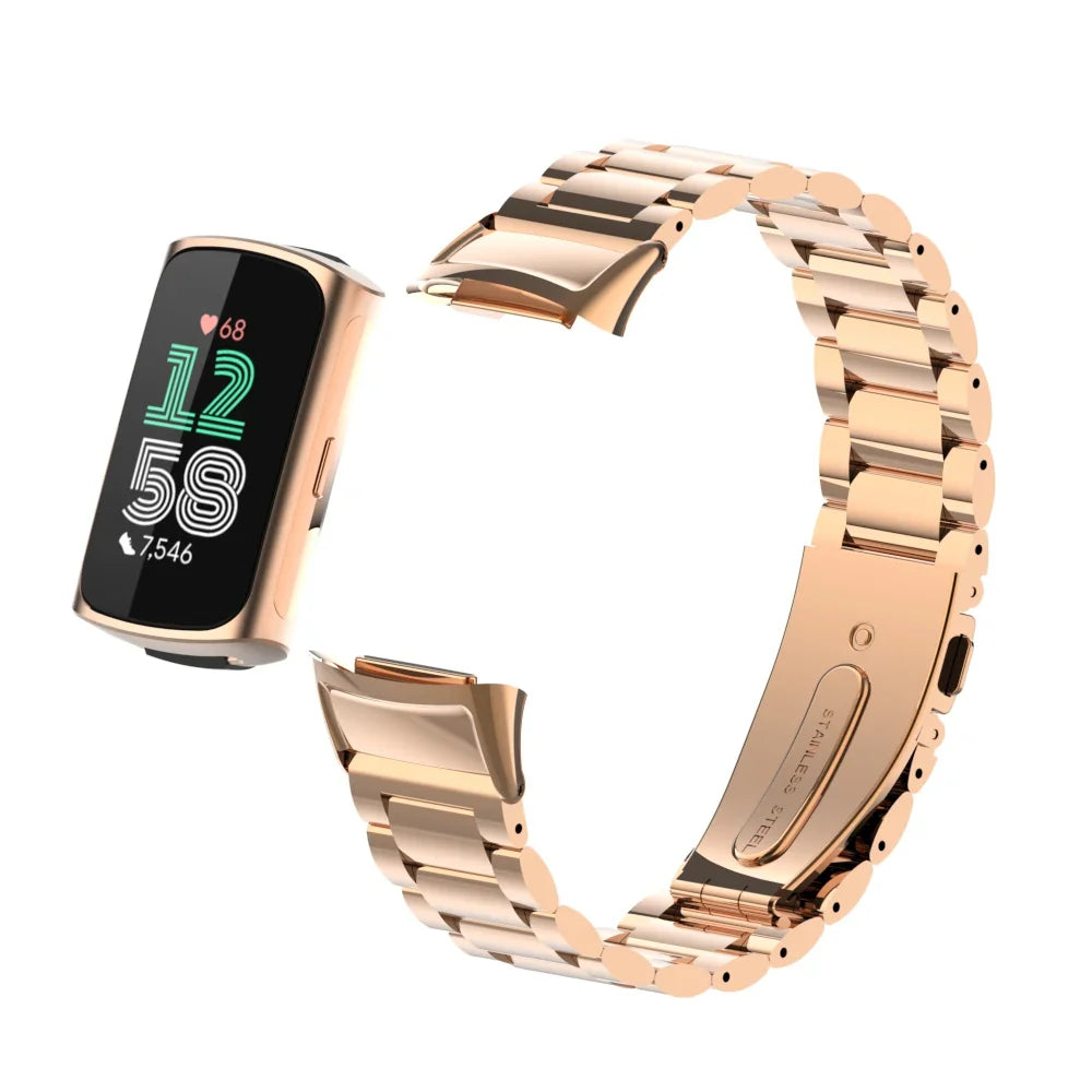 Stainless Steel Strap for Fitbit Charge 6 5 - Metal Band
