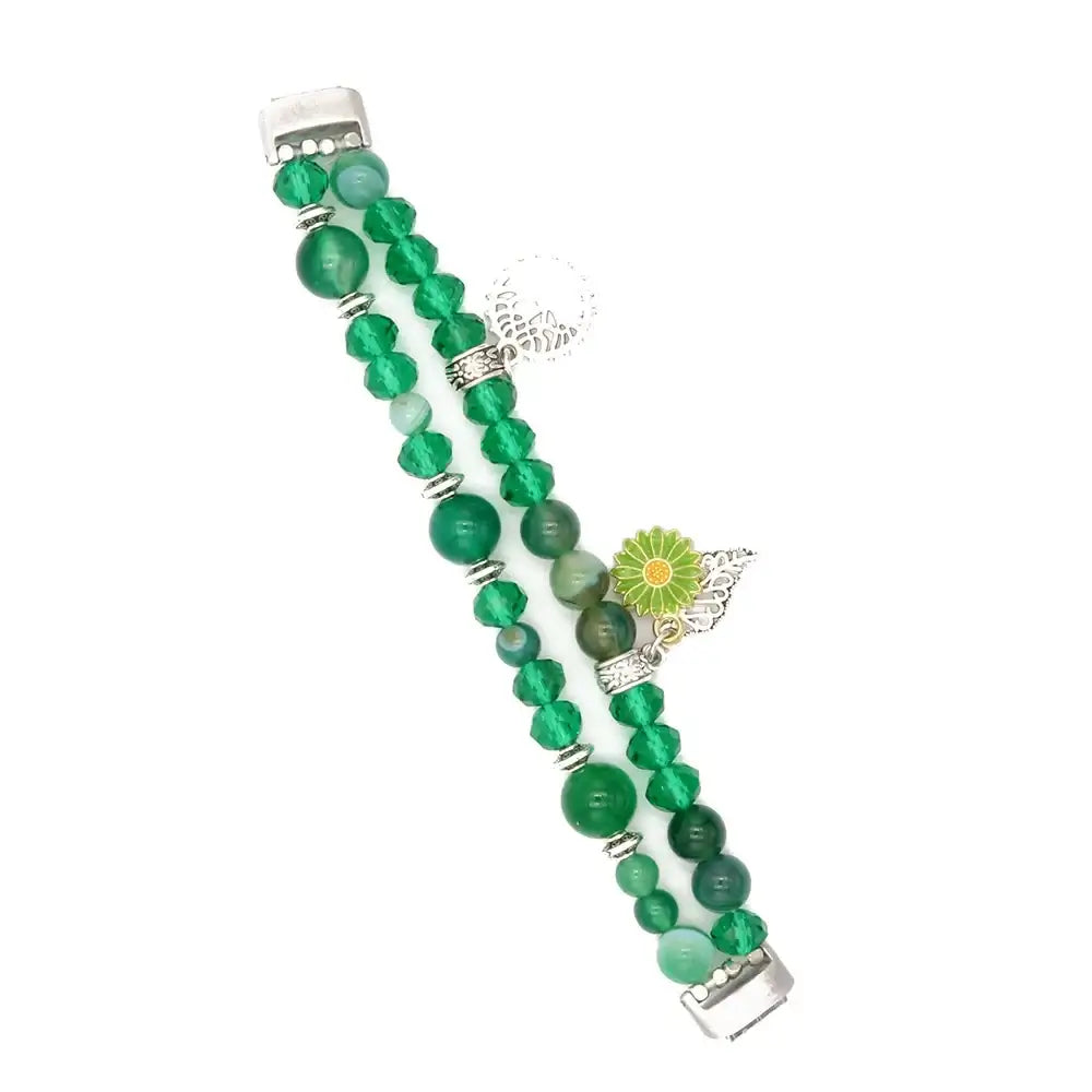 Fitbit Inspire 3 Beaded Elastic Band – Stylish Stretch Bracelet Strap