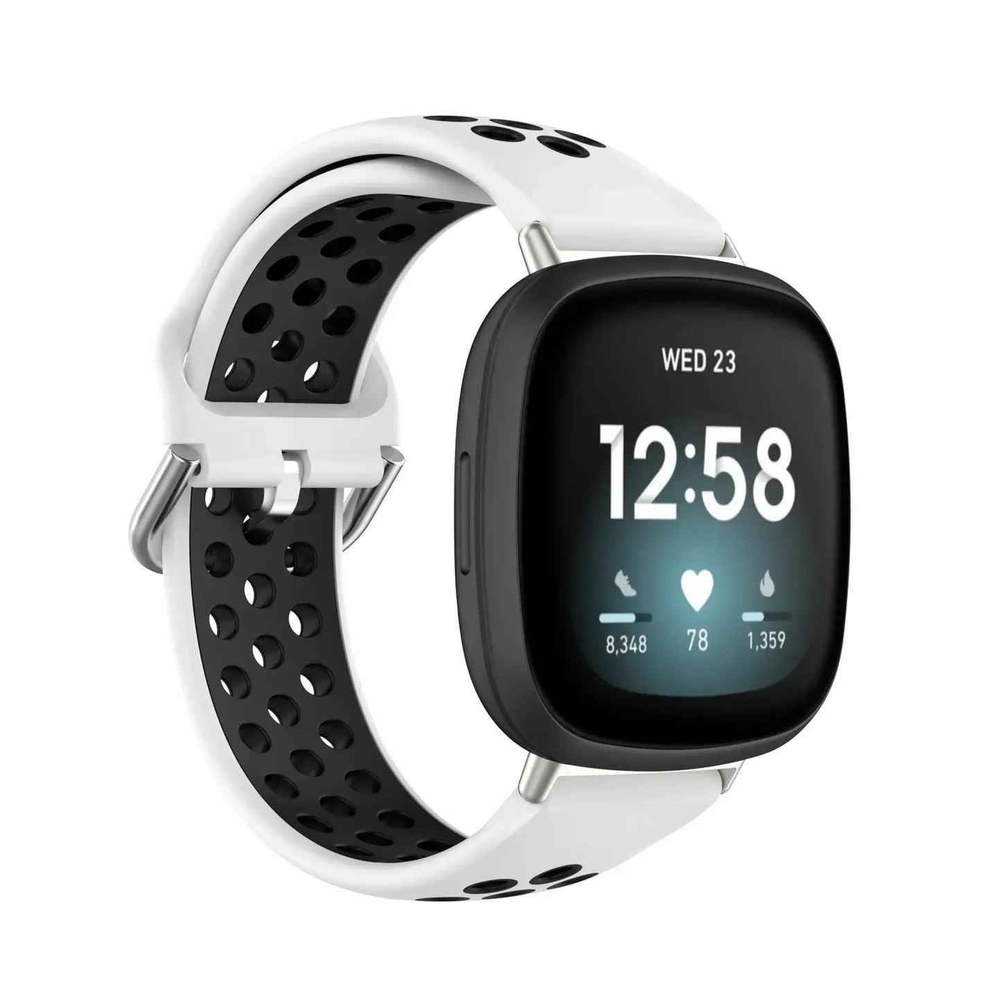 Fitbit Versa & Sense Silicone Band - Breathable Stylish Straps