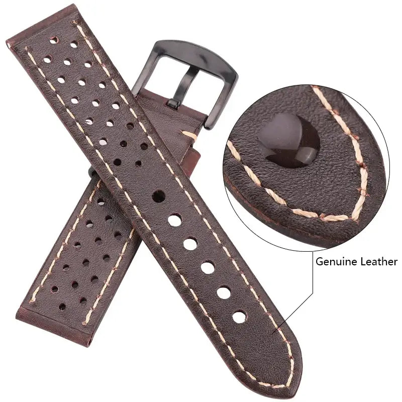 Ticwatch Breathable Leather Band - Stylish and Comfortable