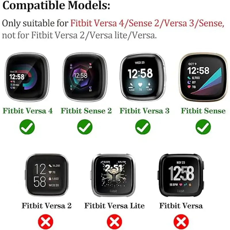 Fitbit Versa & Sense Silicone Strap With Magnetic Clasp