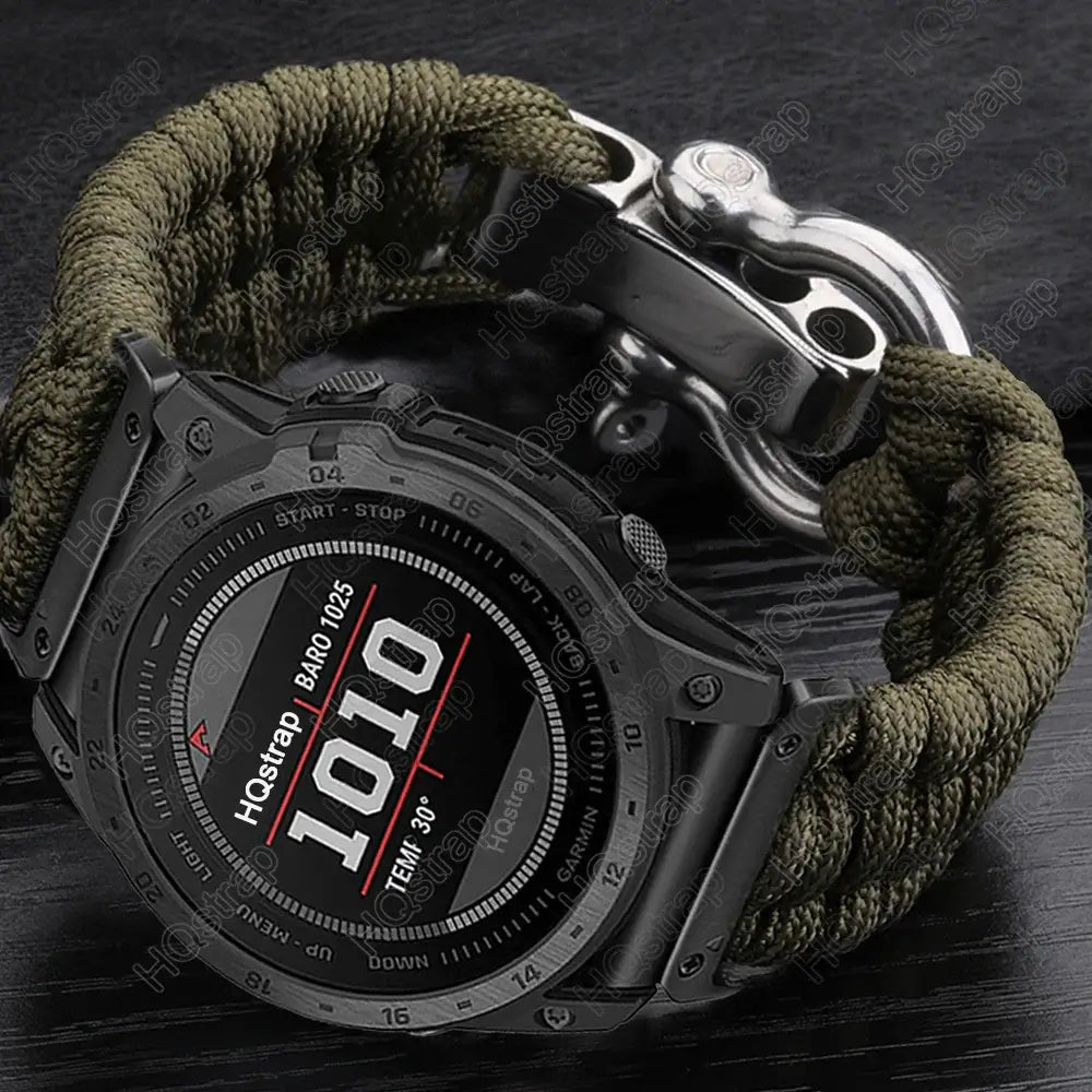 Garmin Braided Nylon Strap - QuickFit Durable Design