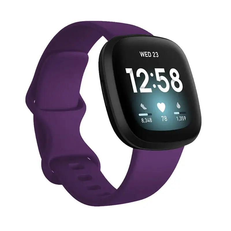 Fitbit Versa & Sense Silicone Band - Durable Stylish Straps