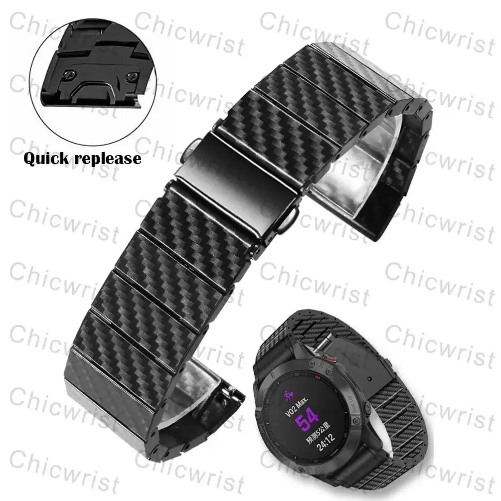 Garmin Carbon Fiber Band - Durable QuickFit Strap