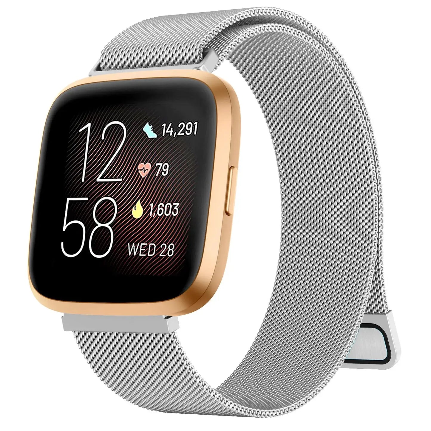 Fitbit Versa & Sense Metal Band - Premium Steel Strap