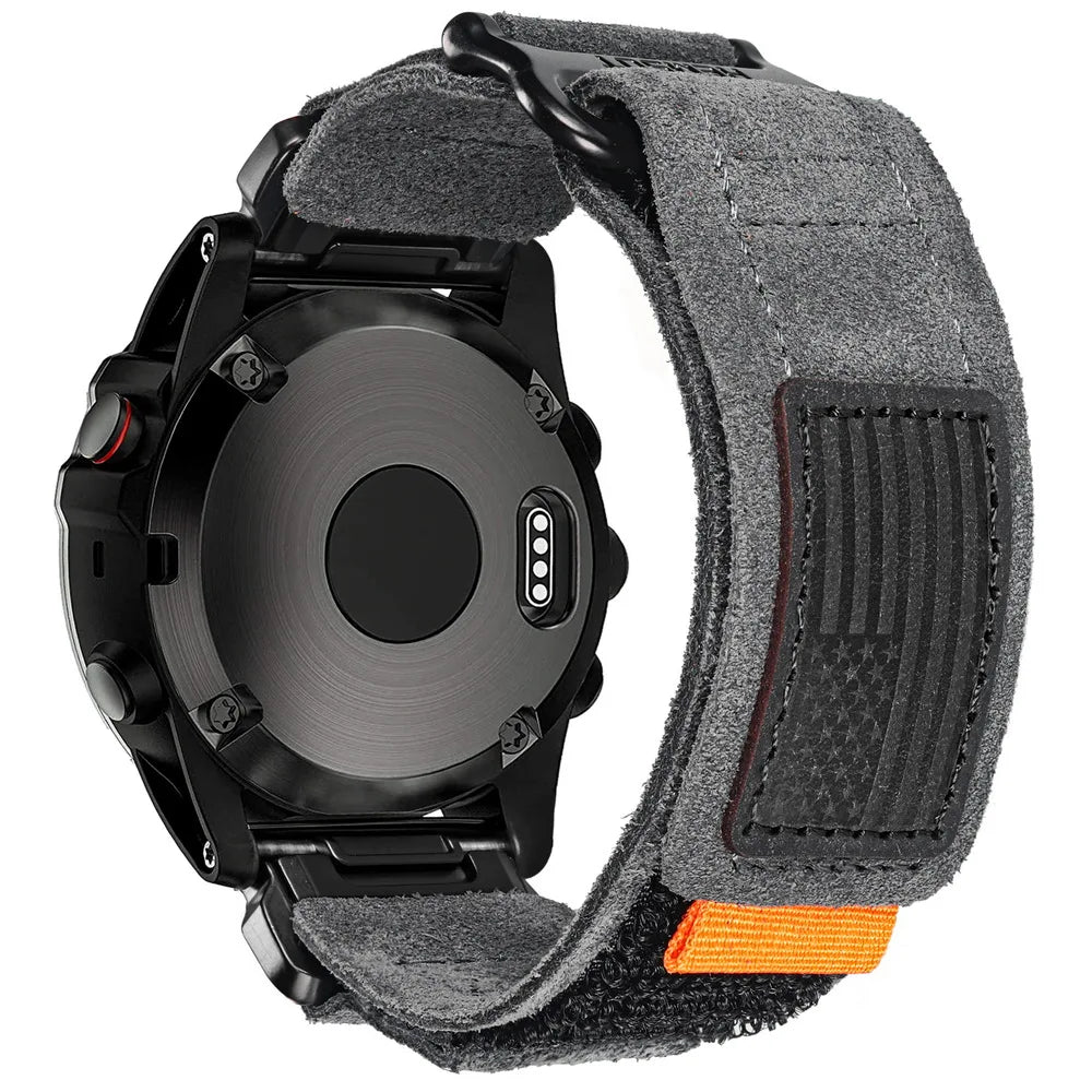 Leather Loop Velcro Garmin Straps - Quickfit