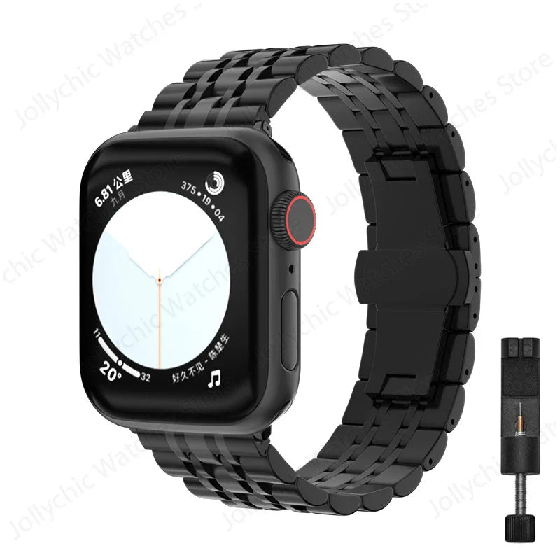 Apple Watch Stainless Steel Band - Elegant, Durable Design