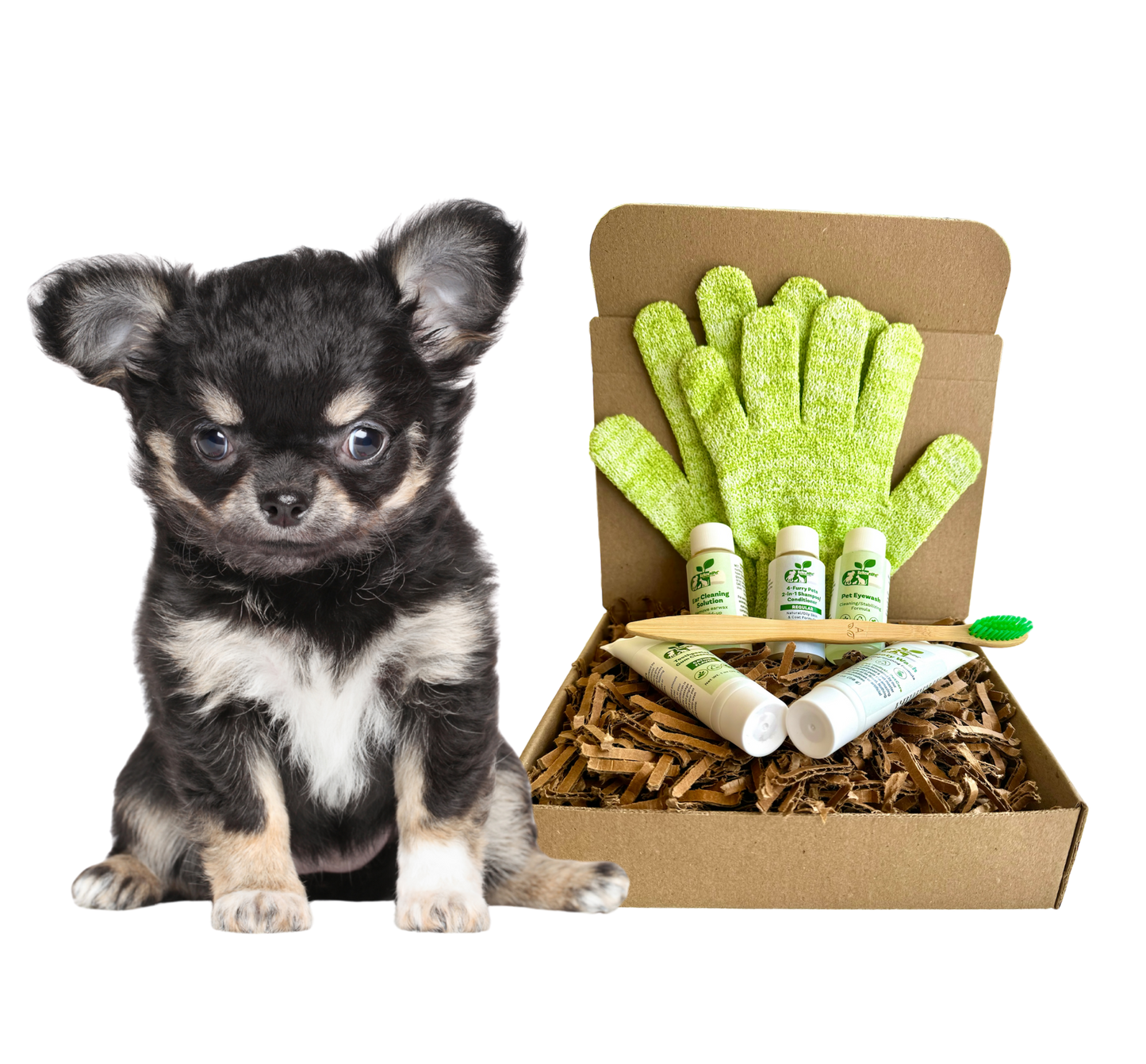 4-FURRY DOGS *SENSITIVE GROOMING KIT
