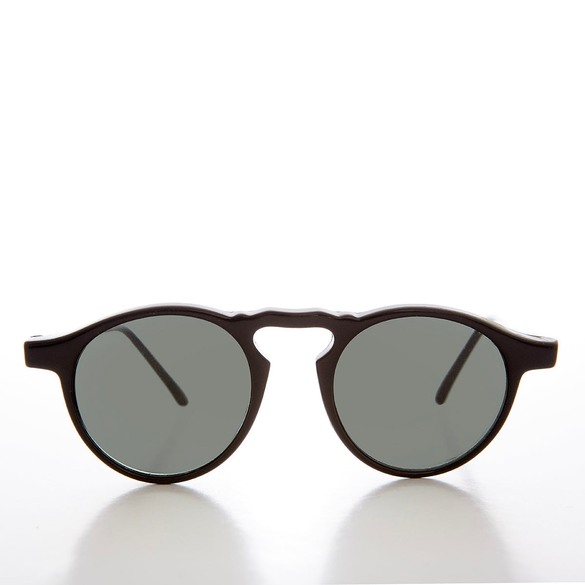 Round Acetate Horn Rim Sunglasses - Scripts