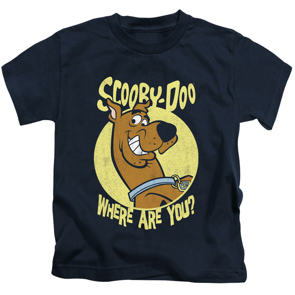 Scooby Doo Where Are You Juvenile Kids Youth T Shirt Navy Blue Officially Licensed