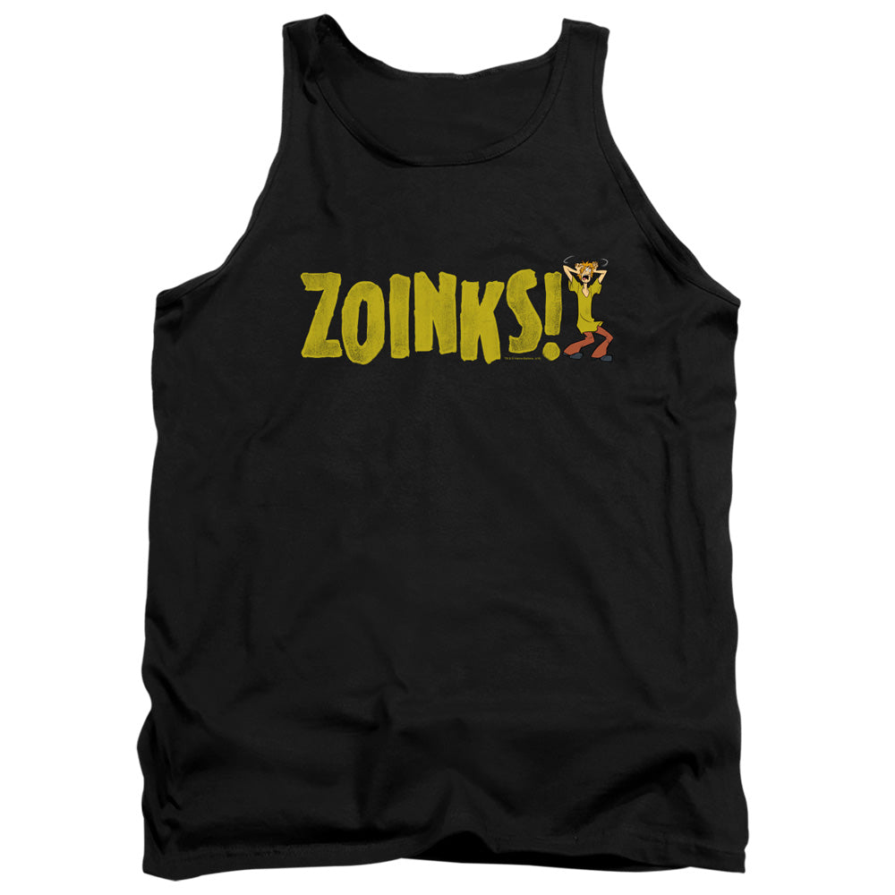 Scooby Doo Zoinks Mens Tank Top Shirt Black Officially Licensed